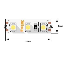 Светодиодная лента SWG 9,6W/m 120LED/m 3528SMD теплый белый 5M 007258