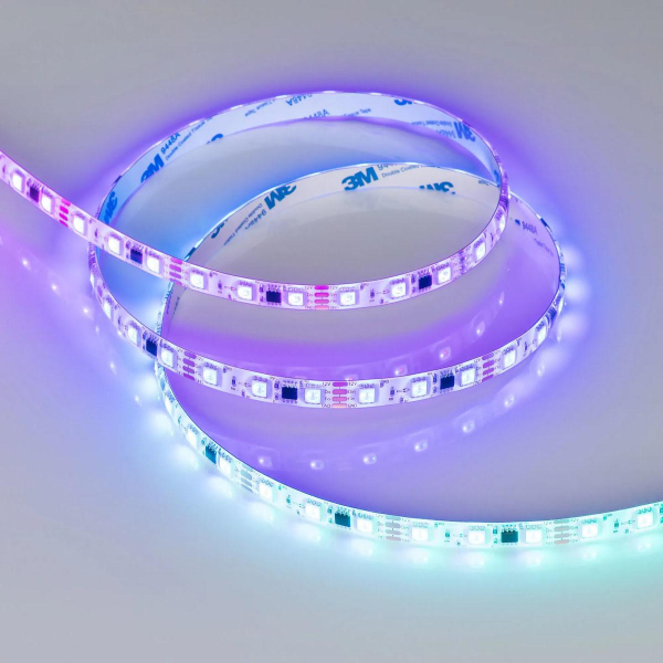 Светодиодная лента Arlight 12W/m 60LED/m 5060SMD разноцветный 5М SPI-SE-B60-10mm 12V 039597 Светодиодная лента Arlight 12W/m 60LED/m 5060SMD разноцветный 5М SPI-SE-B60-10mm 12V 039597