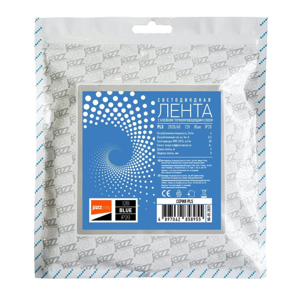 Светодиодная лента Jazzway 6W/m 60Led/m 2835SMD синий 5M 2858955 Светодиодная лента Jazzway 6W/m 60Led/m 2835SMD синий 5M 2858955