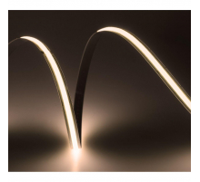 Лента светодиодная ELFLED 528COB диодов, 24В, 5м, ширина 8мм, свободный рез, белый теплый 2800-3300К ELFLED-528COB-8FCut-ww-24