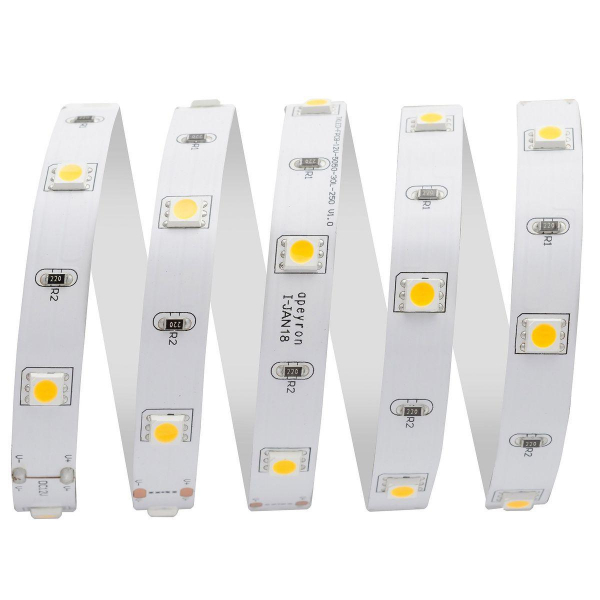 Светодиодная лента Apeyron 7,2W/m 30LED/m 5050SMD теплый белый 5M 00-37 Светодиодная лента Apeyron 7,2W/m 30LED/m 5050SMD теплый белый 5M 00-37