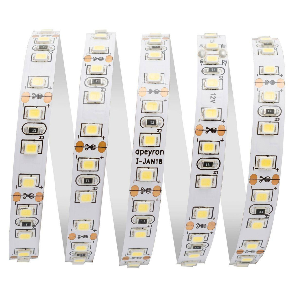Светодиодная лента Apeyron 9,6W/m 120LED/m 3528SMD теплый белый 2M 215BL Светодиодная лента Apeyron 9,6W/m 120LED/m 3528SMD теплый белый 2M 215BL