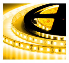 Лента светодиодная герметичная ELF GERMES, 600SMD (2835), 12В, IP65, 5м, желтый ELF-600SMD2835-GERMES-Y