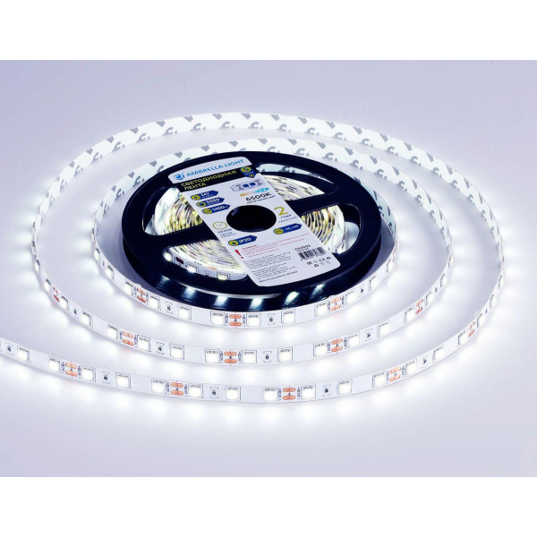 Светодиодная лента Ambrella Light 14,4W/m 60LED/m 5050SMD холодный белый 5M GS4003 Светодиодная лента Ambrella Light 14,4W/m 60LED/m 5050SMD холодный белый 5M GS4003