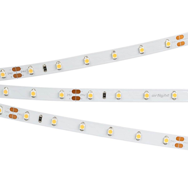 Светодиодная лента Arlight 4,8W/m 60LED/m 3528SMD теплый белый 5M 027935(2) Светодиодная лента Arlight 4,8W/m 60LED/m 3528SMD теплый белый 5M 027935(2)