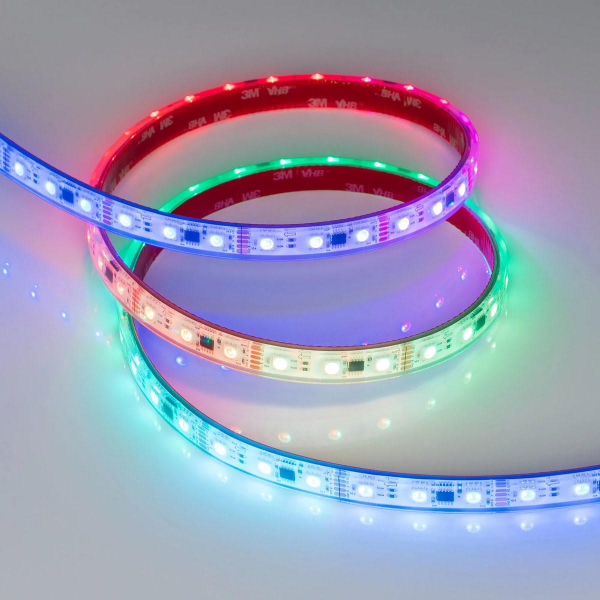Светодиодная лента герметичная Arlight 14W/m 60LED/m 5060SMD разноцветный 5М DMX-PFS-B60-12mm 12V 039175 Светодиодная лента герметичная Arlight 14W/m 60LED/m 5060SMD разноцветный 5М DMX-PFS-B60-12mm 12V 039175