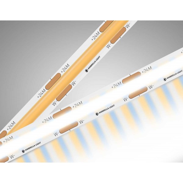 Светодиодная лента Ambrella Light GS4901 COB 608Led/ 12W m/ 24V IP20 CCT 3000-6500K/ 5m*8mm*2.2mm (3 конт.) GS4901 Светодиодная лента Ambrella Light GS4901 COB 608Led/ 12W m/ 24V IP20 CCT 3000-6500K/ 5m*8mm*2.2mm (3 конт.) GS4901