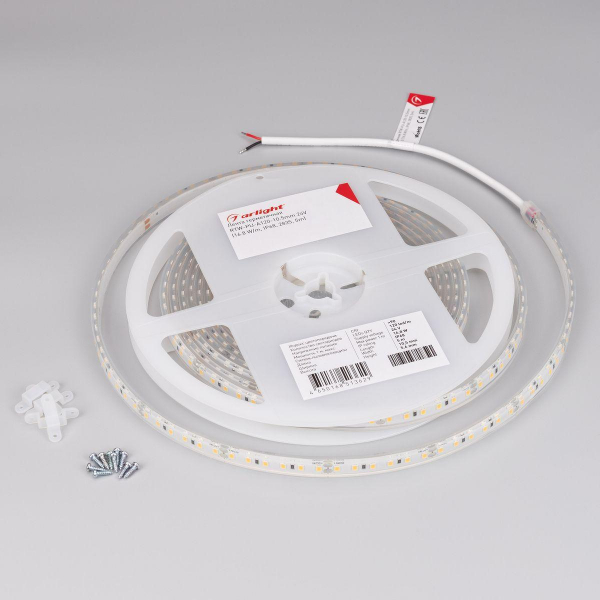 Светодиодная влагозащищенная лента Arlight 8W/m 120Led/m 2835SMD холодный белый 5M RTW-PU-A120-10.5mm 24V White6000 029391(3) Светодиодная влагозащищенная лента Arlight 8W/m 120Led/m 2835SMD холодный белый 5M RTW-PU-A120-10.5mm 24V White6000 029391(3)