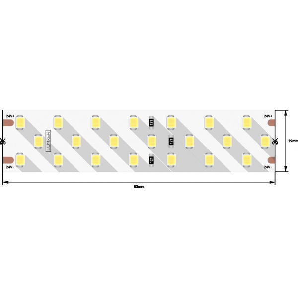 Светодиодная влагозащищенная лента DesignLed 24W/m 252LED/m 2835SMD нейтральный белый 5M 000530 Светодиодная влагозащищенная лента DesignLed 24W/m 252LED/m 2835SMD нейтральный белый 5M 000530