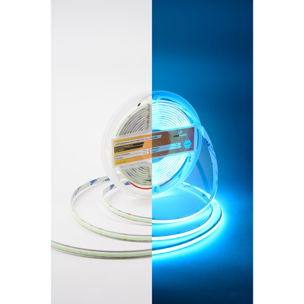 Светодиодная лента LEDS POWER NEW COB 256/м (11Вт/м) 24В голубая 006352