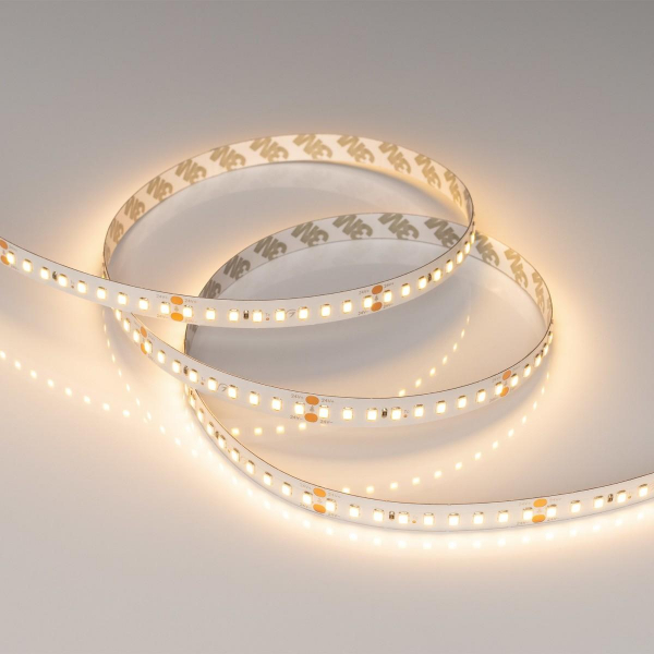 Светодиодная лента Arlight 7,7W/m 144LED/m 2835SMD теплый белый 5M RT-A144-10mm 24V Warm2700 038781 Светодиодная лента Arlight 7,7W/m 144LED/m 2835SMD теплый белый 5M RT-A144-10mm 24V Warm2700 038781