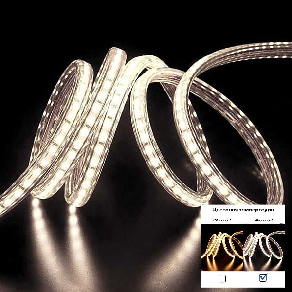 Светодиодная лента ST Luce 9,6W/m 2835SMD 4000К 5M ST5001.410.65
