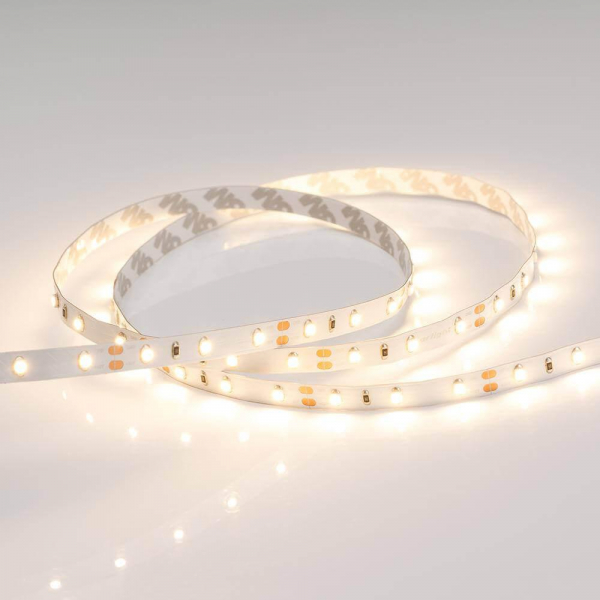 Светодиодная лента Arlight 4,8W/m 60LED/m 3528SMD теплый белый 5M 010597(B) Светодиодная лента Arlight 4,8W/m 60LED/m 3528SMD теплый белый 5M 010597(B)