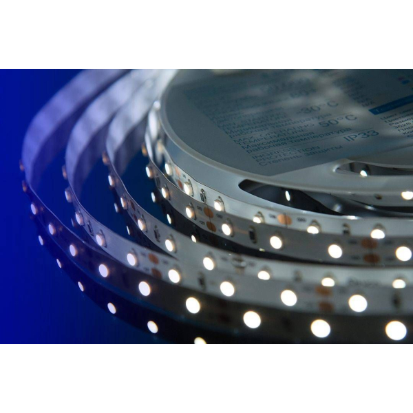 Светодиодная влагозащищенная лента DesignLed 4,8W/m 60LED/m 3528SMD холодный белый 5M 000524