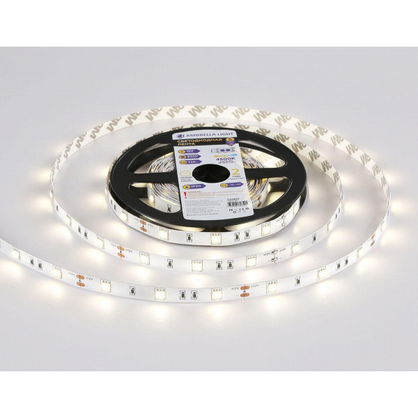 Светодиодная лента Ambrella Light 7,2W/m 30LED/m 5050SMD дневной белый 5M GS1802 Светодиодная лента Ambrella Light 7,2W/m 30LED/m 5050SMD дневной белый 5M GS1802