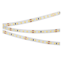 Светодиодная лента RT-A120-8mm 24V Warm3500 (9.6 W/m, IP20, 2835, 5m) (arlight, Открытый)