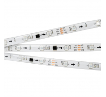 Светодиодная влагозащищенная лента Arlight 7,2W/m 30LED/m 5060SMD разноцветная 5M SPI-SE-B30-10mm 12V RGB-PX3 026369(2)