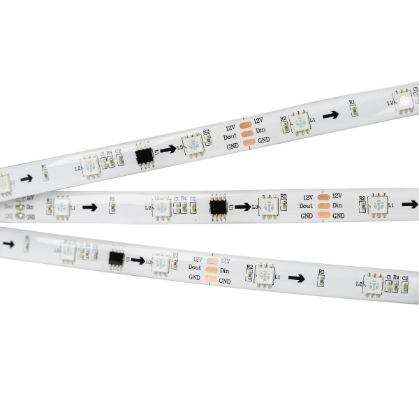 Светодиодная влагозащищенная лента Arlight 7,2W/m 30LED/m 5060SMD разноцветная 5M SPI-SE-B30-10mm 12V RGB-PX3 026369(2) Светодиодная влагозащищенная лента Arlight 7,2W/m 30LED/m 5060SMD разноцветная 5M SPI-SE-B30-10mm 12V RGB-PX3 026369(2)
