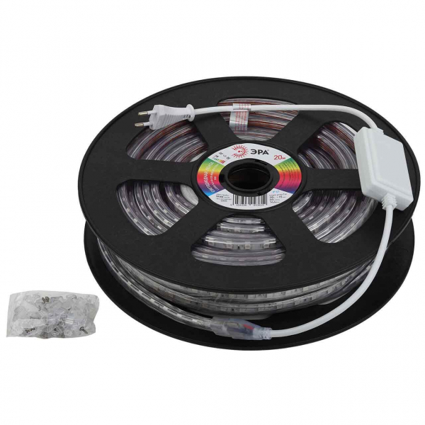 Светодиодная влагозащищенная лента ЭРА 14,4W/m 60LED/m 5050SMD RGB 20M LS5050-14,4-60-220-RGB-IP67-20m Б0043097 Светодиодная влагозащищенная лента ЭРА 14,4W/m 60LED/m 5050SMD RGB 20M LS5050-14,4-60-220-RGB-IP67-20m Б0043097