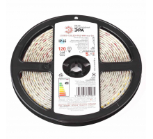 Светодиодная влагозащищенная лента ЭРА 9,6W/m 120LED/m 2835SMD теплый белый 5M LS2835-120LED-IP65-WW-eco-5m Б0035600