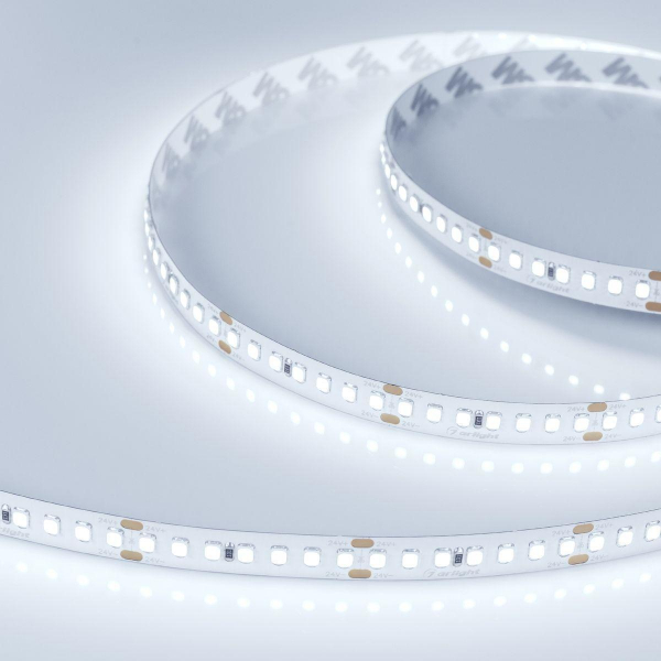 Светодиодная лента Arlight 17W/m 168Led/m 2835SMD холодный белый 5M RT-A168-10mm 24V Cool 8K 019092(2) Светодиодная лента Arlight 17W/m 168Led/m 2835SMD холодный белый 5M RT-A168-10mm 24V Cool 8K 019092(2)