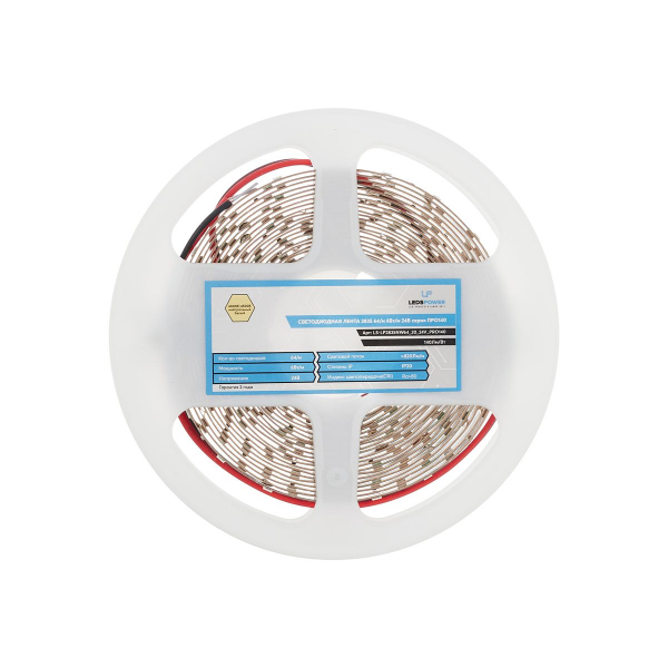 Светодиодная лента LEDS POWER 2835 64/м (6Вт/м) 24В нейтральная, серия ПРО140 005119 Светодиодная лента LEDS POWER 2835 64/м (6Вт/м) 24В нейтральная, серия ПРО140 005119
