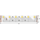 Светодиодная влагозащищенная лента DesignLed 28,8W/m 120LED/m 5050SMD разноцветный/нейтральный белый 5M 001205