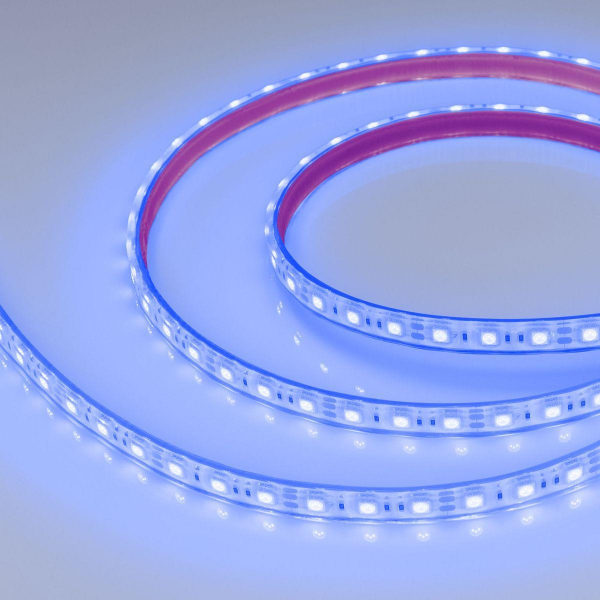 Светодиодная влагозащищенная лента Arlight 4W/m 60Led/m 5060SMD синий 5M RTW-PFS-B60-13mm 12V Blue 036280 Светодиодная влагозащищенная лента Arlight 4W/m 60Led/m 5060SMD синий 5M RTW-PFS-B60-13mm 12V Blue 036280