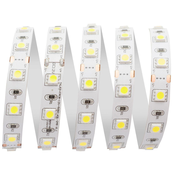 Светодиодная лента Apeyron 14,4W/m 60LED/m 5050SMD холодный белый 5M 00-309 Светодиодная лента Apeyron 14,4W/m 60LED/m 5050SMD холодный белый 5M 00-309