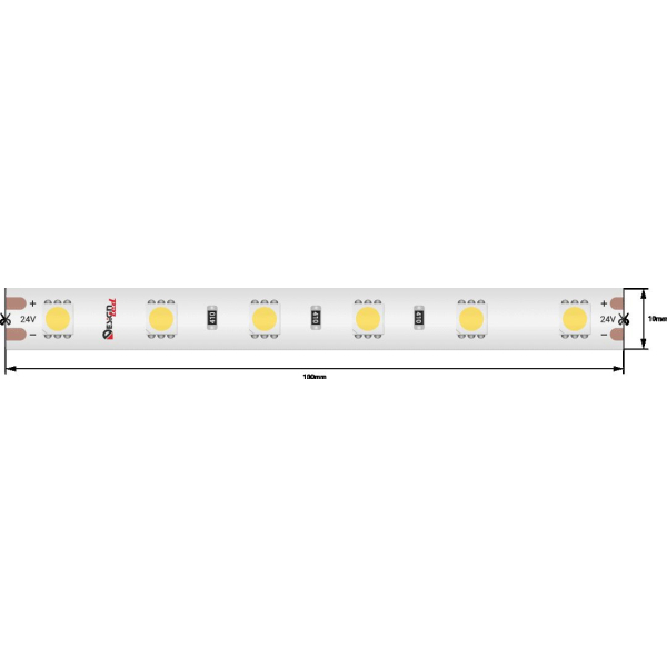 Светодиодная влагозащищенная лента DesignLed 14,4W/m 60LED/m 5050SMD нейтральный белый 5M 002378