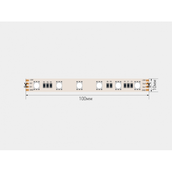 Светодиодная лента SWG PRO SWG5PT60-24-14.4-WS2811RGB 032669 Светодиодная лента SWG PRO SWG5PT60-24-14.4-WS2811RGB 032669