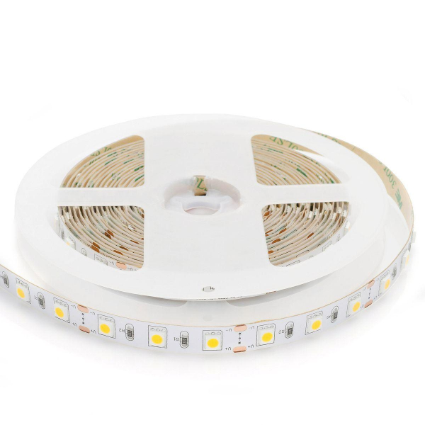 Светодиодная лента OGM 14,4W/m 60LED/m 5050SMD теплый белый 5M LSE-244 Светодиодная лента OGM 14,4W/m 60LED/m 5050SMD теплый белый 5M LSE-244