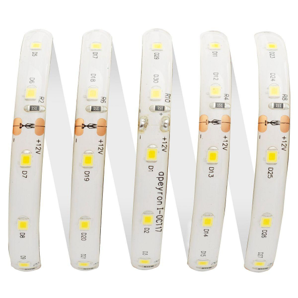 Светодиодная влагозащищенная лента OGM 4,8W/m 60LED/m 2835SMD теплый белый 5M LSE-148 Светодиодная влагозащищенная лента OGM 4,8W/m 60LED/m 2835SMD теплый белый 5M LSE-148
