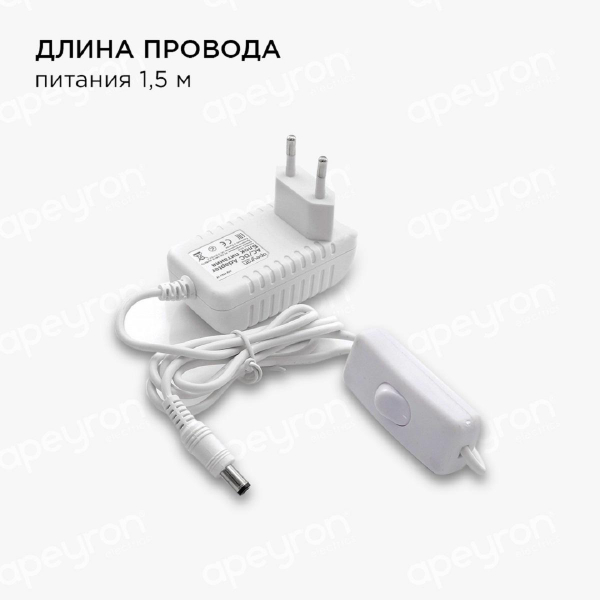 Светодиодная лента Apeyron 4,8W/m 60LED/m 5050SMD теплый белый 1M 10-66 Светодиодная лента Apeyron 4,8W/m 60LED/m 5050SMD теплый белый 1M 10-66
