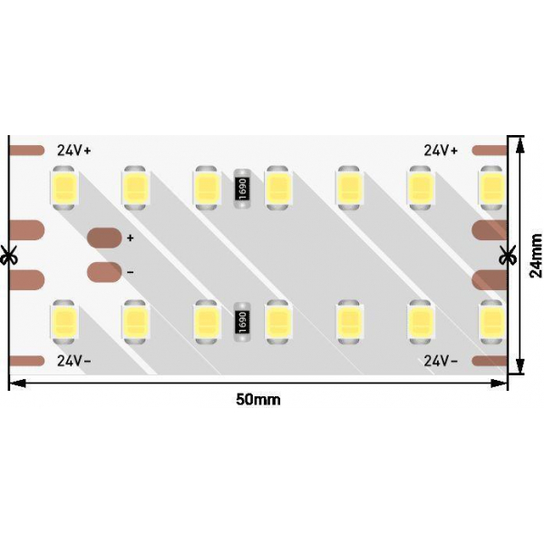 Светодиодная влагозащищенная лента DesignLed 25W/m 280LED/m 2835SMD нейтральный белый 2,5M 003246 Светодиодная влагозащищенная лента DesignLed 25W/m 280LED/m 2835SMD нейтральный белый 2,5M 003246