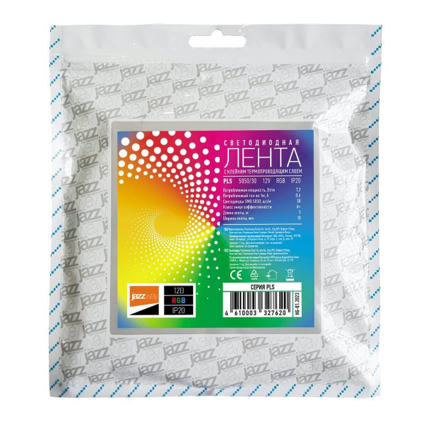 Светодиодная лента Jazzway 7,2W/m 30Led/m 5050SMD разноцветная 5M 327620 Светодиодная лента Jazzway 7,2W/m 30Led/m 5050SMD разноцветная 5M 327620