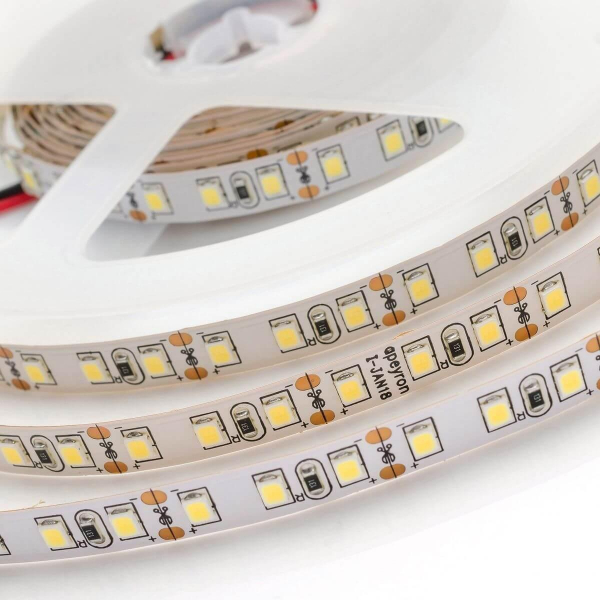 Светодиодная лента Apeyron 9,6W/m 120Led/m 3528SMD дневной белый 5M 00-143 Светодиодная лента Apeyron 9,6W/m 120Led/m 3528SMD дневной белый 5M 00-143