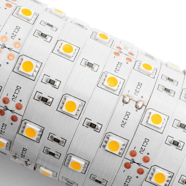 Светодиодная влагозащищенная лента OGM 9,6W/m 120LED/m 2835SMD теплый белый 5M LSE-150 Светодиодная влагозащищенная лента OGM 9,6W/m 120LED/m 2835SMD теплый белый 5M LSE-150