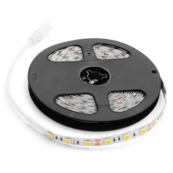 Светодиодная лента Apeyron 14,4W/m 60LED/m 5050SMD дневной белый 5M 00-129 Светодиодная лента Apeyron 14,4W/m 60LED/m 5050SMD дневной белый 5M 00-129