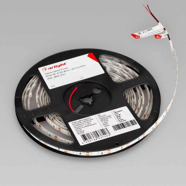 Светодиодная влагозащищенная лента Arlight 6W/m 120Led/m 2835SMD синий 5M RTW-SE-A120-8mm 12V Blue 014798(2) Светодиодная влагозащищенная лента Arlight 6W/m 120Led/m 2835SMD синий 5M RTW-SE-A120-8mm 12V Blue 014798(2)