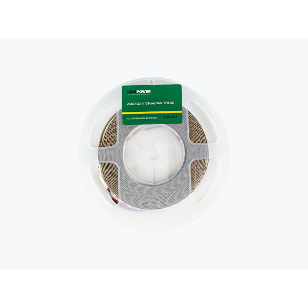 Светодиодная лента LEDS POWER 2835 112/м (10Вт/м) 24В теплая, серия ПРО125 008882 Светодиодная лента LEDS POWER 2835 112/м (10Вт/м) 24В теплая, серия ПРО125 008882