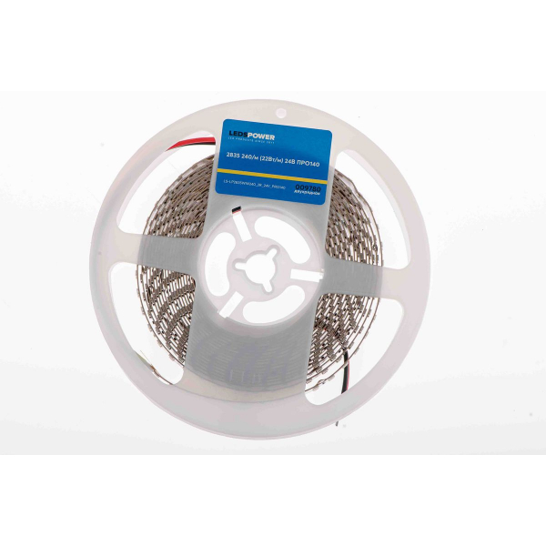 Светодиодная лента LEDS POWER двухрядная 16мм 2835 240/м (22Вт/м) 24В теплая, серия ПРО140 009780 Светодиодная лента LEDS POWER двухрядная 16мм 2835 240/м (22Вт/м) 24В теплая, серия ПРО140 009780
