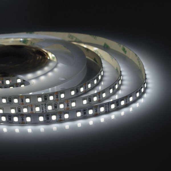 Светодиодная лента Apeyron 9,6W/m 120LED/m 3528SMD холодный белый 5M 00-31 Светодиодная лента Apeyron 9,6W/m 120LED/m 3528SMD холодный белый 5M 00-31