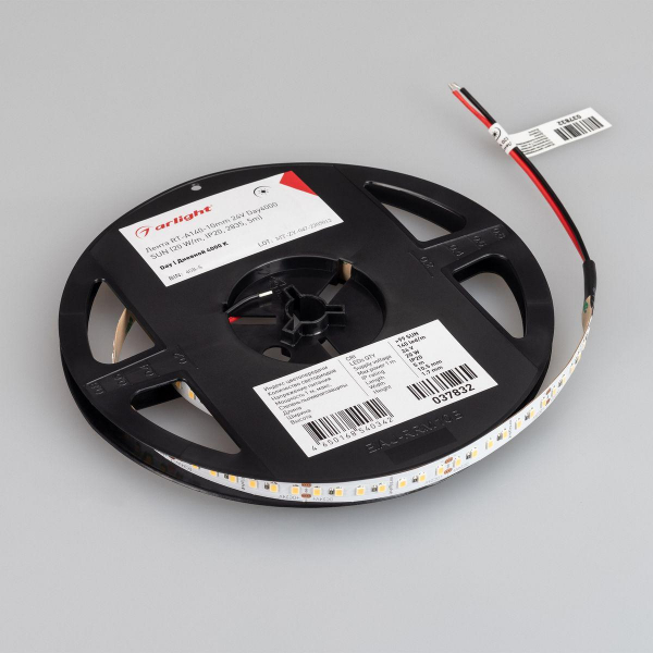 Светодиодная лента Arlight 20W/m 140LED/m 2835SMD дневной белый 5M RT-A140-10mm 24V Day4000 SUN 037832 Светодиодная лента Arlight 20W/m 140LED/m 2835SMD дневной белый 5M RT-A140-10mm 24V Day4000 SUN 037832