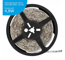Светодиодная лента Gauss 4,8W/m 60LED/m 2835SMD синий 5M 355000505