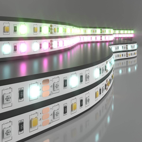Светодиодная лента Elektrostandard 14,4W/m 60LED/m 5050SMD MIX RGB/холодный белый 5M a053731 Светодиодная лента Elektrostandard 14,4W/m 60LED/m 5050SMD MIX RGB/холодный белый 5M a053731