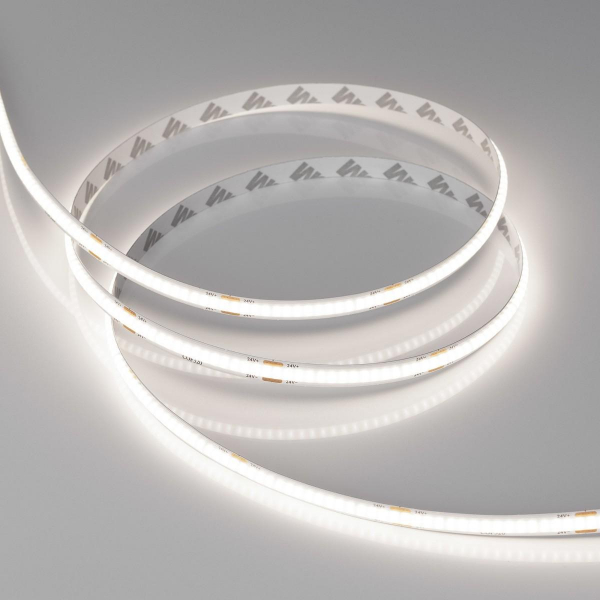Светодиодная лента Arlight 8W/m 320LED/m CSPSMD холодный белый 5M COB-X320-8mm 24V White6000 039020 Светодиодная лента Arlight 8W/m 320LED/m CSPSMD холодный белый 5M COB-X320-8mm 24V White6000 039020