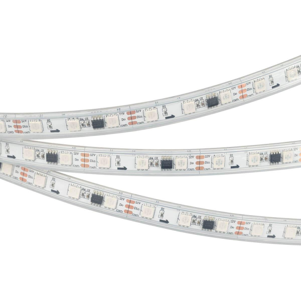Светодиодная влагозащищенная лента Arlight 14,4W/m 60LED/m 5060SMD разноцветная 5M SPI-P-B60-12mm 12V RGB-PX3 026365(3) Светодиодная влагозащищенная лента Arlight 14,4W/m 60LED/m 5060SMD разноцветная 5M SPI-P-B60-12mm 12V RGB-PX3 026365(3)