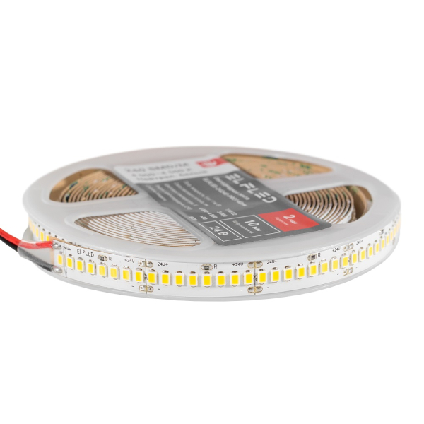 Лента светодиодная ELFLED PRO140, 240/м (2835), 24В, 22Вт/м, 5м, белый нейтральный 4000-4500К ELFLED-24240-PRO140nw