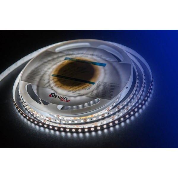 Светодиодная влагозащищенная лента DesignLed 9,6W/m 120LED/m 3528SMD холодный белый 5M 000525 Светодиодная влагозащищенная лента DesignLed 9,6W/m 120LED/m 3528SMD холодный белый 5M 000525